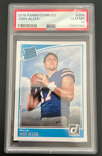 2018 Donruss Josh Allen Rated Rookie PSA 10