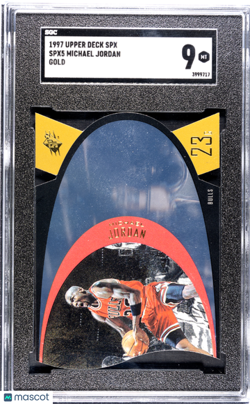 1997 Upper Deck SPX Michael Jordan #SPX5 Gold SGC 9