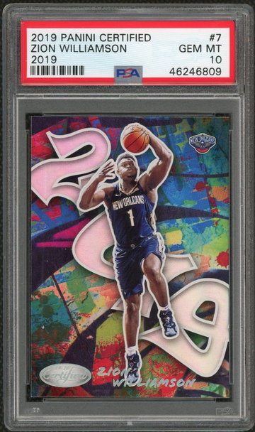 Zion Williamson 2019 panini Certified