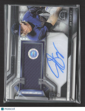 2016 Topps Strata Jon Gray #CAAR-JG Topps Certified Autograph Issue Clearly Authentic Autograph Relic Card RC Authentic