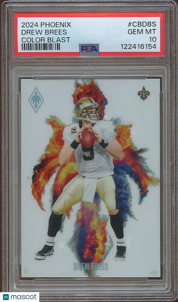 2024 Panini Phoenix Drew Brees #CB-19 [Base] Insert PSA 10