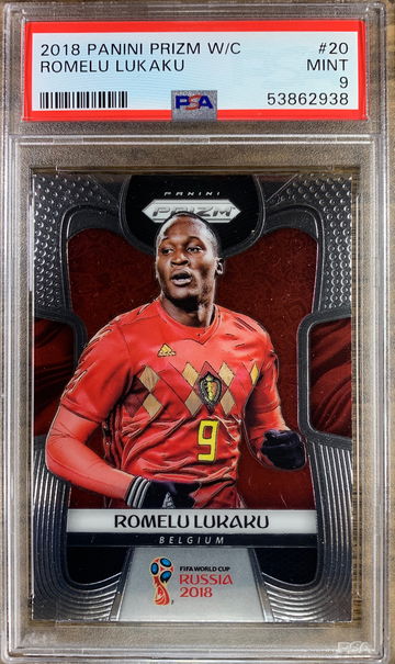 2018 Panini Prizm World Cup #20 Romelu Lukaku PSA 9