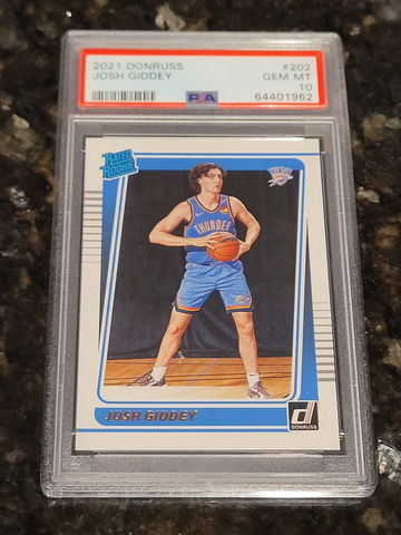 2021 Donruss Josh Giddey Rated Rookie PSA 10 GEM 💎 #202