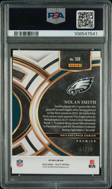 2023-24 Panini Prizm Premier League White Sparkle Harrison Reed #159 PSA 9