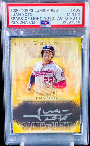 Juan Soto Auto PSA 9 Spark Of Light POP 1 