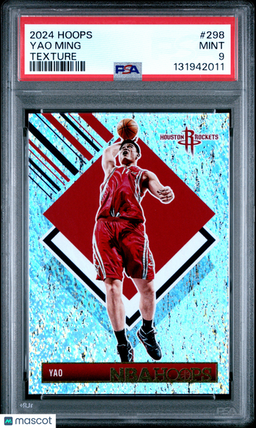 2024 Panini NBA Hoops Yao Ming #298 Texture PSA 9