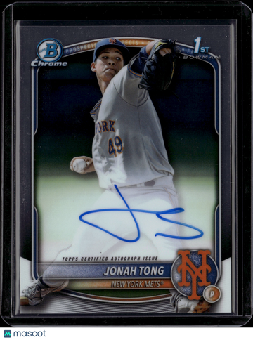 2025 Bowman Chrome Jonah Tong #CPA-JTO 1st Bowman