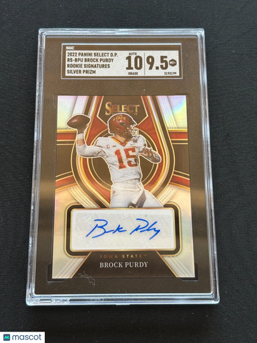 2022 Select Brock Purdy #RS-BPU Silver Rookie SGC 9.5 Auto 10
