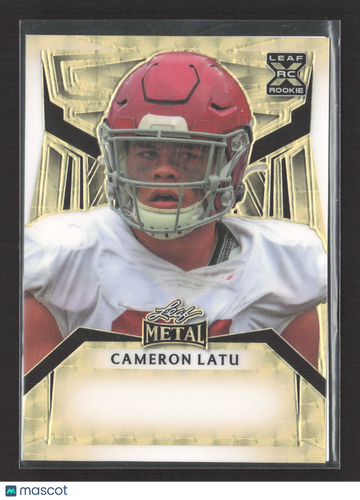 2023 Leaf Metal Cameron Latu 1/1 Unsigned Proof