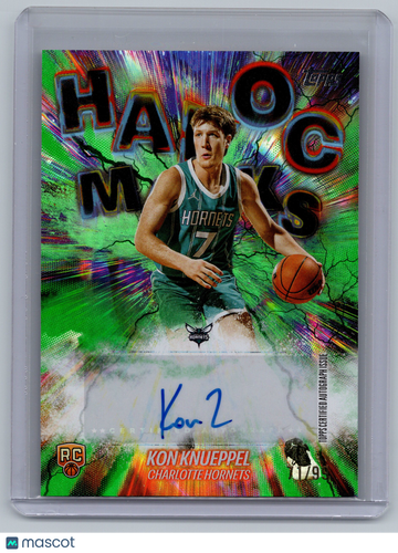 2025 Topps Havoc Marks Kon Knueppel #HM-KK Green /99 RC