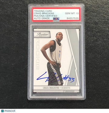 2010-11 Panini Craig Brackins #171 Prestige PSA 10