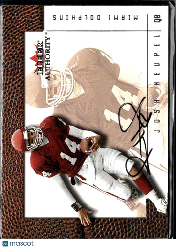 Josh Heupel 2001 Fleer Authority Auto Miami Dolphins