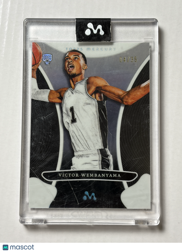 2023-24 Topps Mercury Victor Wembanyama Victor Wembanyama #3 Nicely Centered Mint Parallel/Variety Rookie Short Print 04