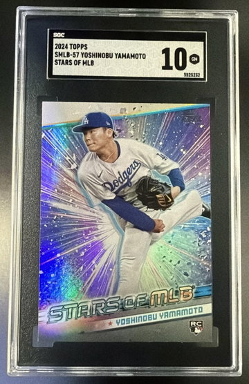 2024 Topps #SMLB-57 Yoshinobu Yamamoto Rookie RC Stars of MLB SGC 10SGC 10