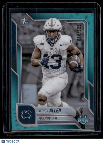 2025 Bowman Chrome University Kaytron Allen #70 Aqua /325
