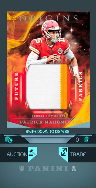 2019 Origins Future Fabrics Patrick Mahomes II