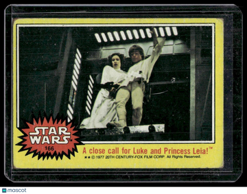 1977 Star Wars A Close Call for Luke and Princess Leia! #166