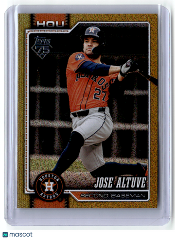 Jose Altuve 2026 Topps Series One Sand Glitter 36/50 #278