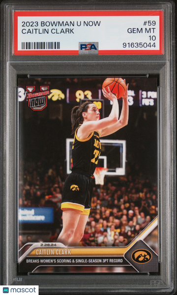 2023 Bowman U Now Caitlin Clark #59 PSA 10