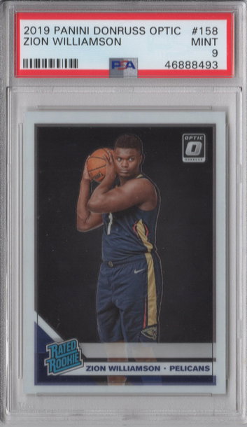 2019 Optic Zion Williamson PSA 9