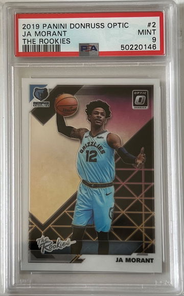 2019 Panini Donruss Optic Ja Morant The Rookies PSA 9 RC Grizzlies