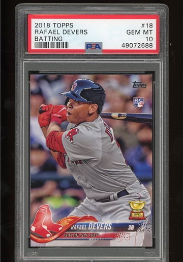 2018 Rafael Devers topps PSA 10