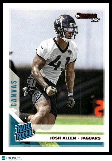 2019 Donruss Josh Allen #343 Rated Rookies Canvas RC