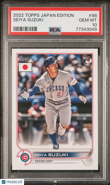 2022 Topps Japan Edition Seiya Suzuki #98 PSA 10