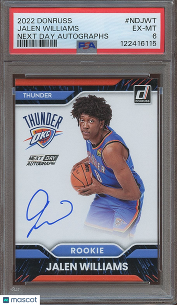 2022 Jalen Williams Rookie PSA 6