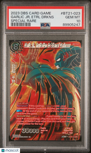 2023 Dragon Ball Super Trading Card Game Wild Resurgence Garlic JR Etrl Drkns Special Rare PSA 10 #BT21-023