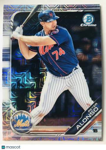 PETE ALONSO 2019 Bowman Chrome Prospects Mega Box MOJO Refractor #BCP-127 Mets