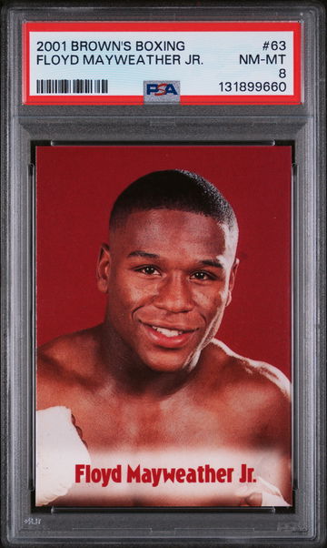 2001 Brown's Boxing Floyd Mayweather #63 PSA 8