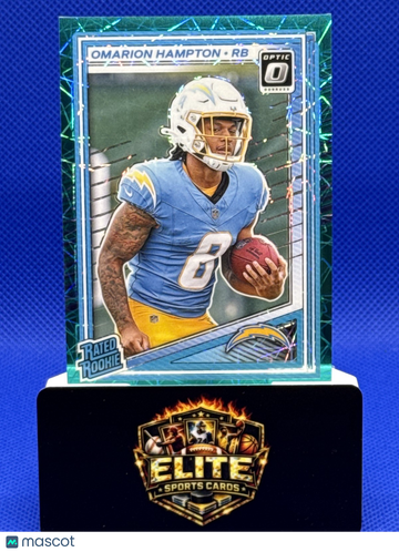 2025 Donruss Optic Omarion Hampton #212 Teal Velocity RC