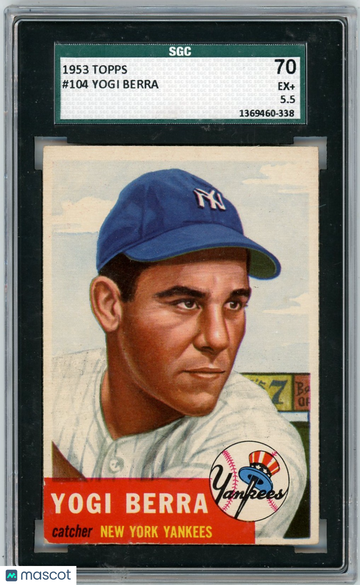 1953 Topps Yogi Berra #104 SGC 5.5