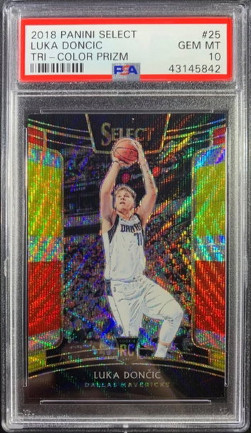 2018-19 Select Tri Color Luka Doncic PSA 10 Gem RC
