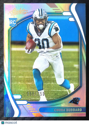 Chuba Hubbard 2021 Absolute #134 Spectrum Parallel #155/250 Carolina Panthers