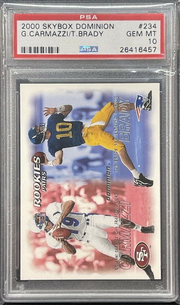 2000 SKYBOX DOMINION #234 Base TOM BRADY RC Rookie Patriots PSA 10