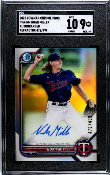 2022 Bowman Chrome Noah Miller CPA-NM Refractor