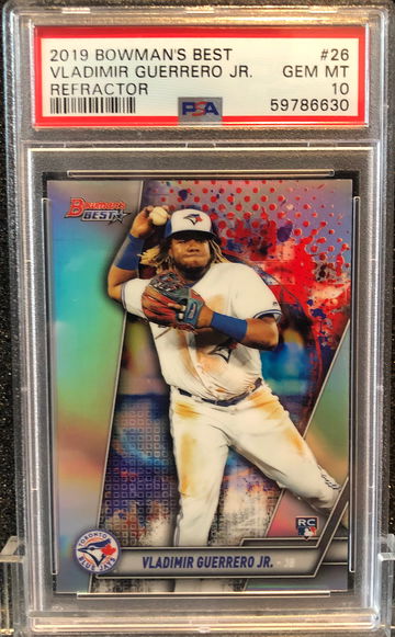 2019 Bowman’s Best Vladimir Guerrero Jr. #26 refractor PSA 10