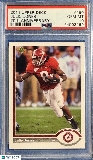 2011 Upper Deck 20th Anniversary Julio Jones #160 PSA 10