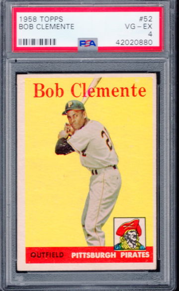 1958 TOPPS ROBERTO CLEMENTE PSA 4