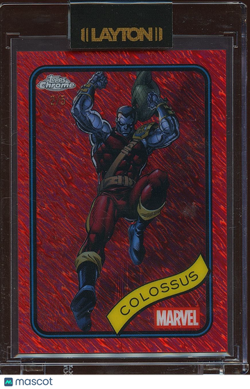 Colossus 2025 Topps Chrome Marvel Comics Red Shimmer Refractor Color Match 2/5