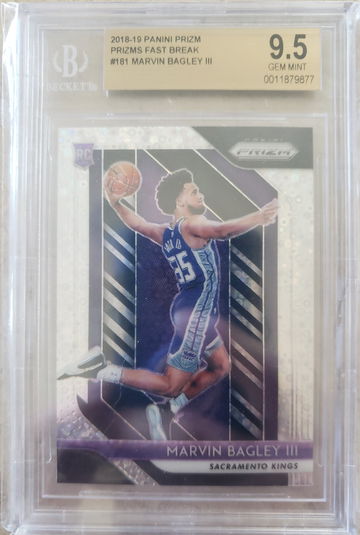 Marvin Bagley 2018 Prizm Fast Break #181 BGS 9.5 💎 