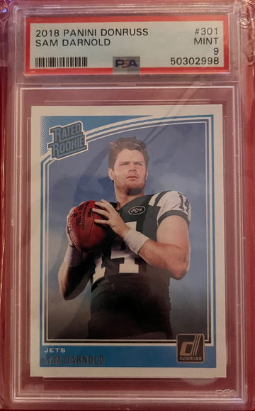 2018 Panini Donruss Sam Darnold Rated Rookie #301 PSA 9