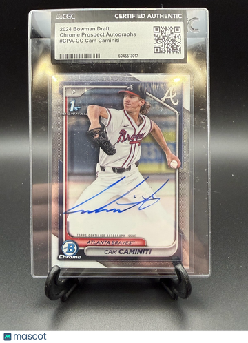 2024 Bowman Draft Cam Caminiti #CPA-CC Chrome Prospect Autographs AU