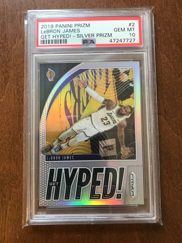 LeBron James 2019 Prizm Get Hyped! Silver