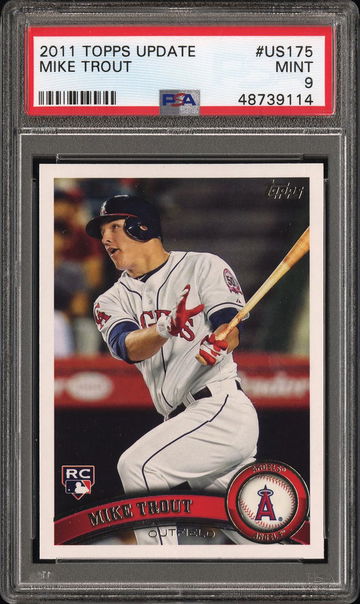 2011 Topps Update Series Mike Trout #US175  PSA 9