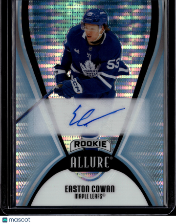 2026 Upper Deck Allure Easton Cowan #AR-EC Blue Line Auto /35