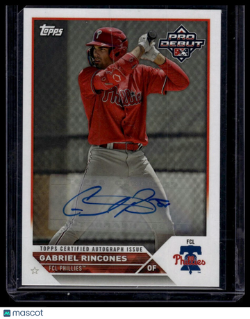 2023 Topps Pro Debut Gabriel Rincones #PD-134 Autographs AU