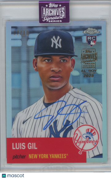 2022 Topps Chrome Archives Signature Series Luis Gil #469 Refractor /10 RC